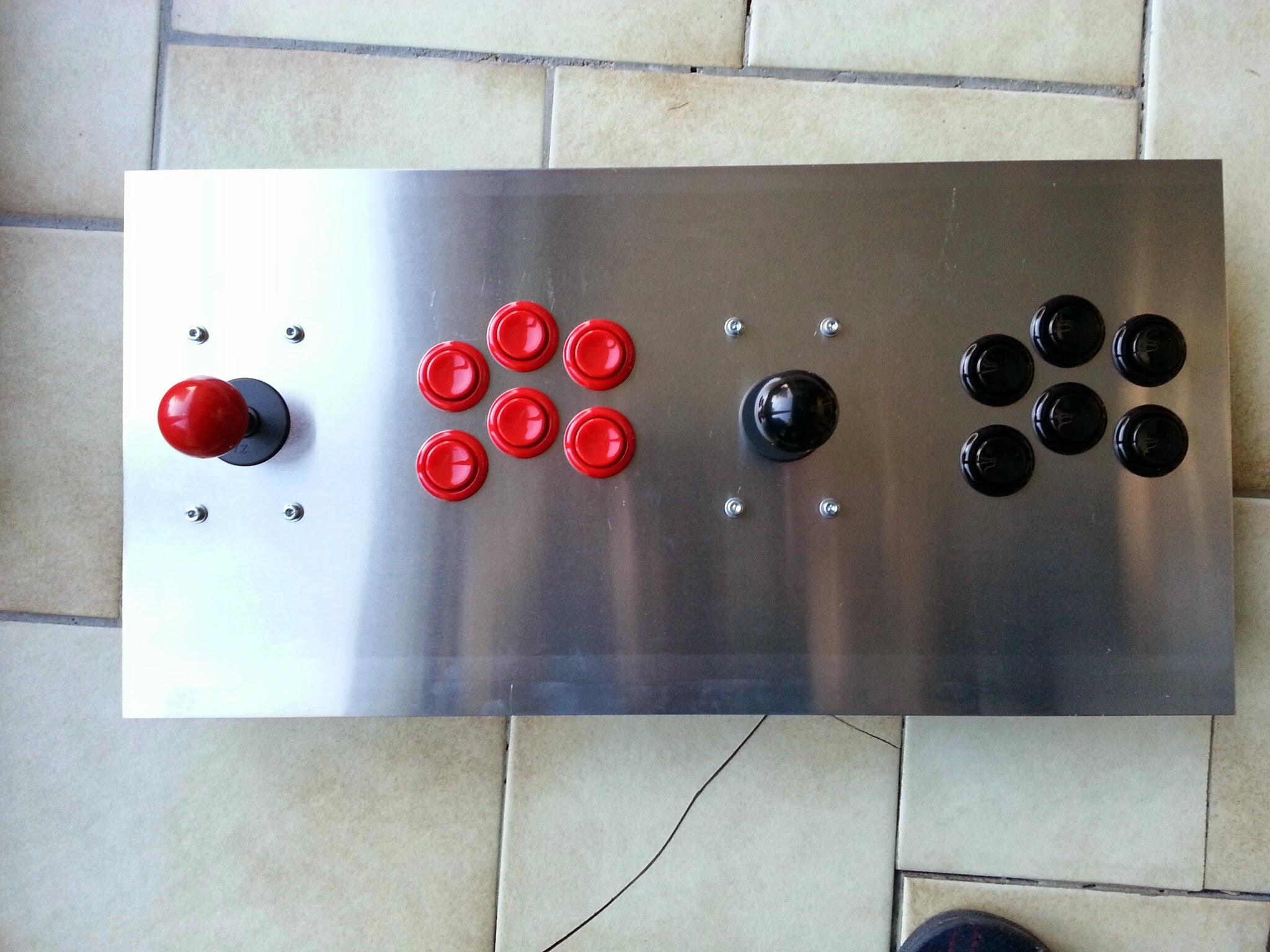 Construire son panel 2 joueurs pour Module Arcade Xin-Mo - Ian’s Web Page